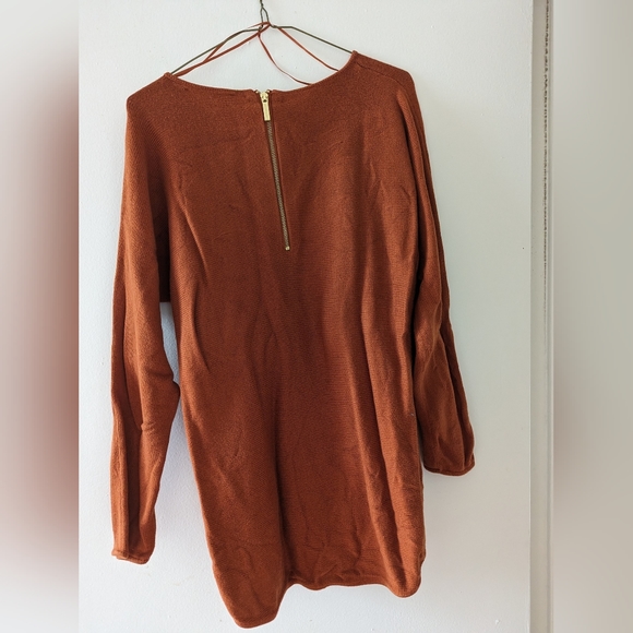 Michael Kors Size L Pumpkin Sweater Top - Picture 2 of 3